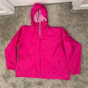 Columbia Windbreaker Women's XXL Pink Time Is Right Lightweight Jacket Track